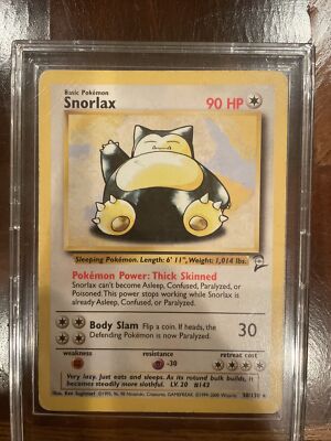 Snorlax 27/64 Non-Holo Pokemon Card RARE Jungle Set | eBay