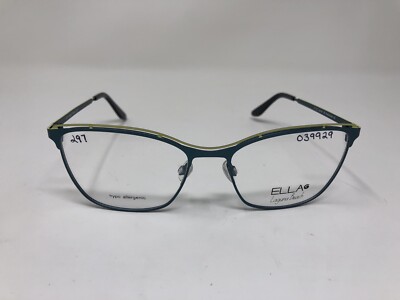 Ella Laguna Beach Eyeglasses Frame 701127 40 54-17-135 Green Teal Metal QT68