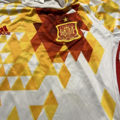 Maillot Extérieur Espagne 2015-2017 - Adidas, Taille M, Blanc, Officiel, Occasion