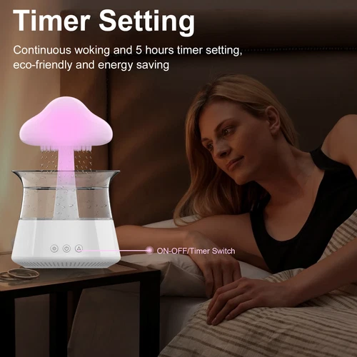 Rain Cloud Humidifier Water Drip Diffuser Aromatherapy Humidifier w/ 7 Colors US - Bild 40 von 44
