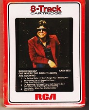 New Sealed 8 Track RONNIE MILSAP OUT WHERE THE BRIGHT LIGHTS ARE GLOWING