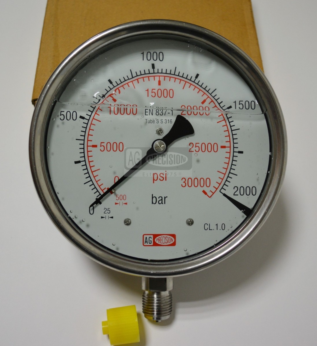 Dial 6inch Dual Scale 10 Bar and 150 Psi Stainless Steel Gauge