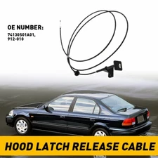 Hood Latch Release Cable with Pull Handle fits 1996 97 98 99 2000 Honda Civic