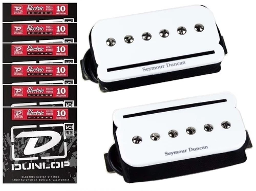 Seymour Duncan P-Rails SHPR-1s ( 6 STRING SETS ) White Pickup Set P 90 Humbucker