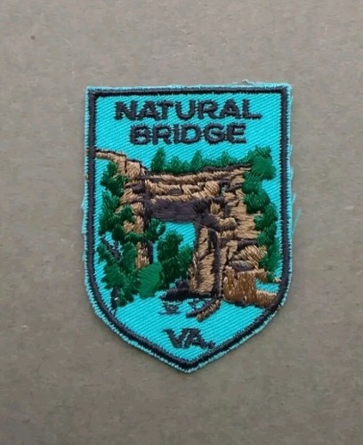 Vintage 1986 Natural Bridge State Park Virginia Patch Rock Formation