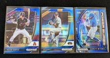 Garrett Mitchell Ian Bedell Trevor Hauver BLUE 2020 Panini Prizm Draft Picks 
