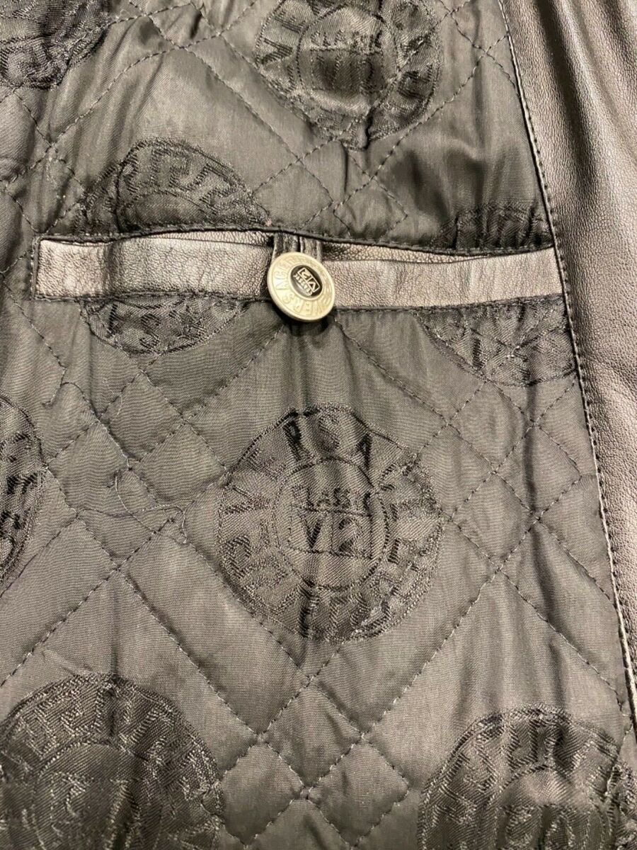 Versace Classic V2 Vintage Leather Stadium Coat | eBay Versace Classic V2 Vintage Leather Stadium Coat | eBay