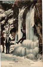 Old postcard l'Hiver en Dauphiné - Route de St-LAURENT-du-PONT a la Grande-... (241638)