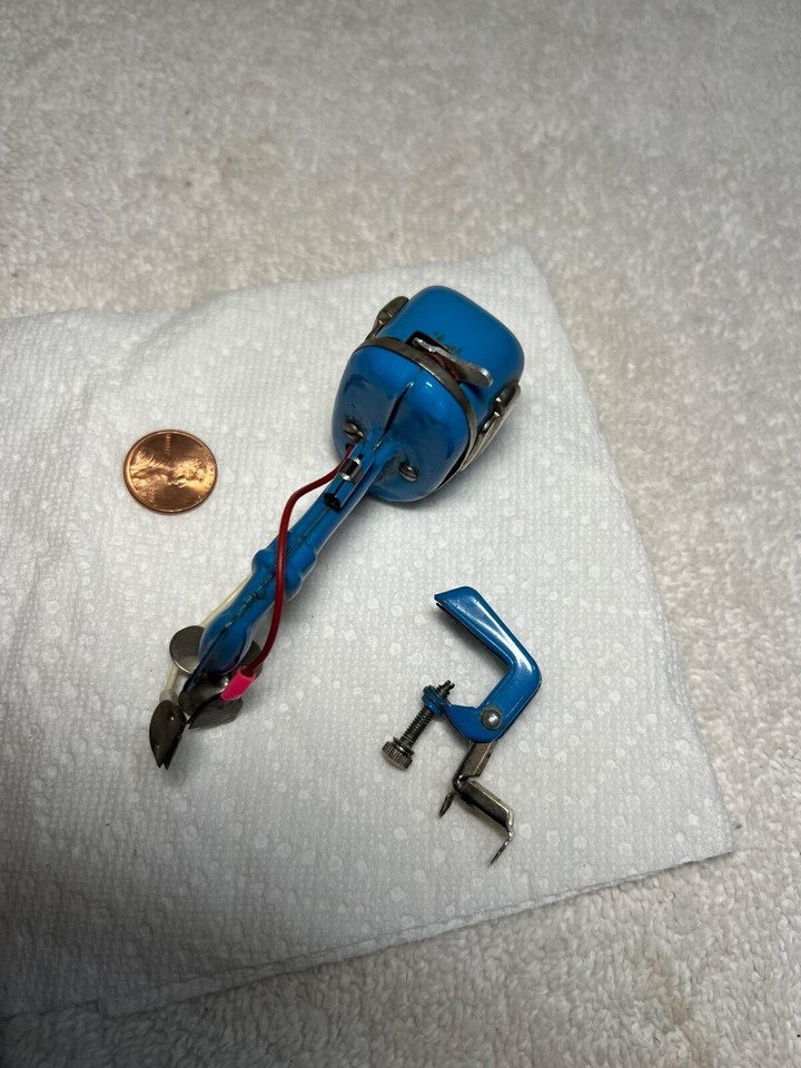 RARE Vintage Original FAMUS Motor Blue Electric Outboard Toy Motor