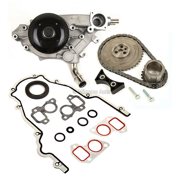 Timing Chain Kit Cover Gasket Water Pump Fit 03-06 GMC Cadillac 4.8 5.3 6.0 - Image 2 of 4