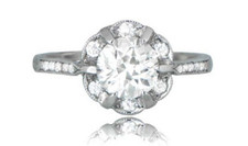 Old European Cut Cubic Zirconia Women's Fashion Elegant  Fine Engagement