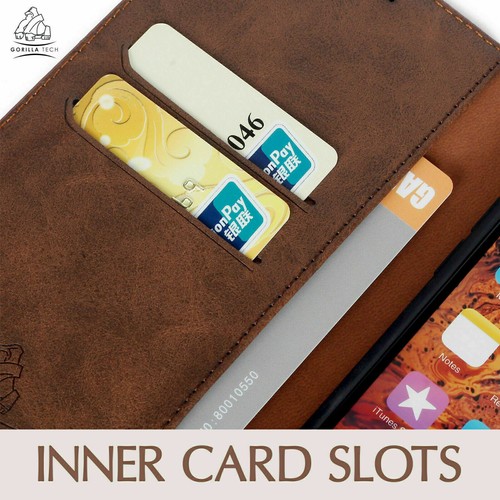 Magnetic Premium Leather Flip Wallet Case For iPhone 15 Pro max, 14, 13, S24 S23 - Picture 43 of 45