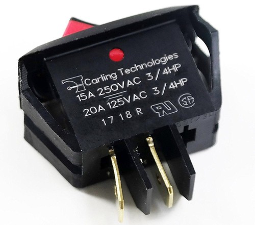 Spst Switch Rocker Carling Carling Technologies RSCA201-VB-B-9-V Switch Rocker SPST, 20A, 125V, | eBay