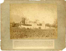 France, La Batie  vintage albumen print. Tirage albuminé  17x22  Circa 188