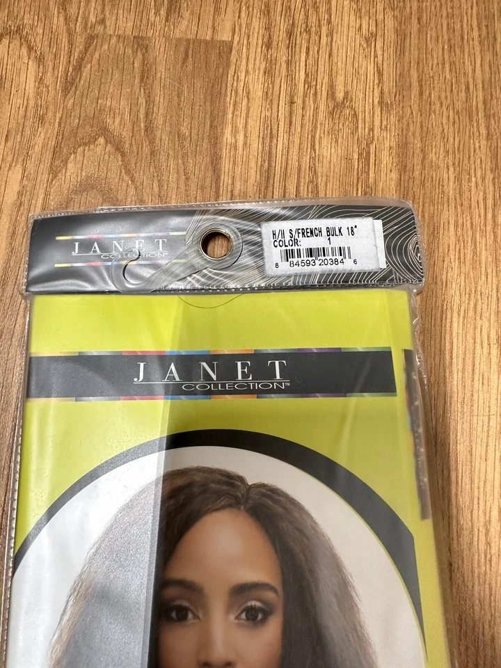 Janet Collection 100% Human Hair Braids Super French Bulk 18 In Number 1 - Image 4 of 4