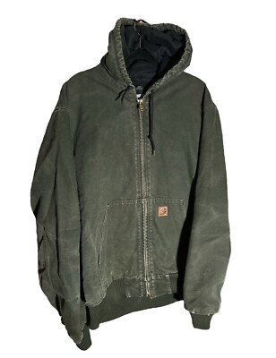 Vintage Carhartt J130 MOS Moss Green Hooded Jacket Workwear Vintage Carhartt J130 MOS Moss Green Hooded Jacket Workwear