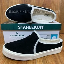 STAHEEKUM Women's Cozy Camp Mule Genuine Suede ~ Black ~ Various Sizes