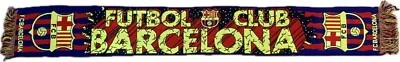 Écharpe Barca Barcelone vintage Barcelona football scarf soccer FCB - Photo 1/3