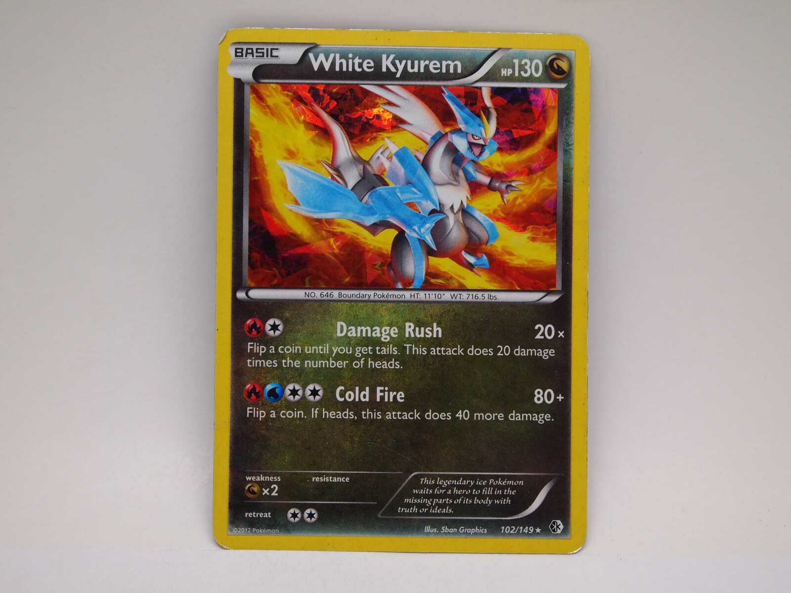 White Kyurem - 102/149 - Cracked Ice Holo x1 LP