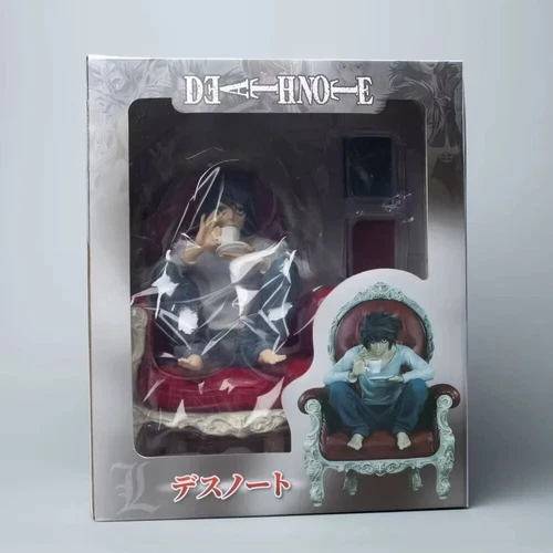 Anime DEATH NOTE L·Lawliet Action Figures PVC Sitting Posture Model Toy Statues - Picture 9 of 9