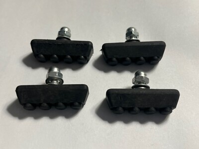 NEW BLACK 70's/80's STYLE BICYCLE BRAKE PADS FITS
