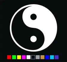 Yin Yang Symbol Vinyl Die Cut Decal Sticker