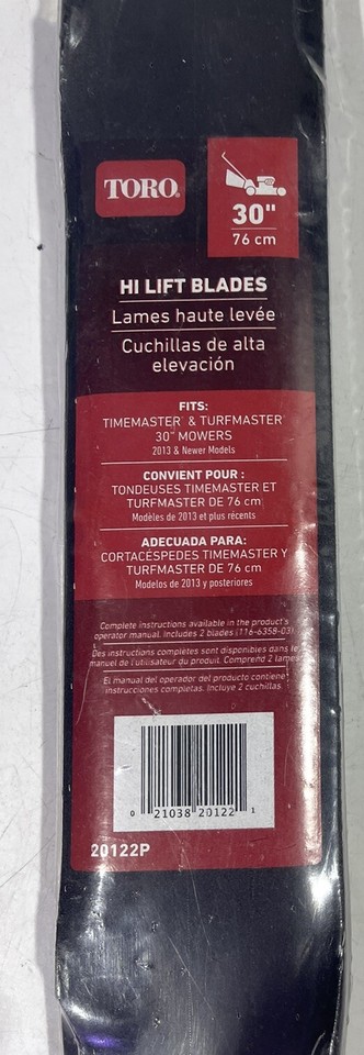 Originale Toro 20122P 2 Lame Per Pacciamatura 30" Hi-Lift 30 - Foto 7