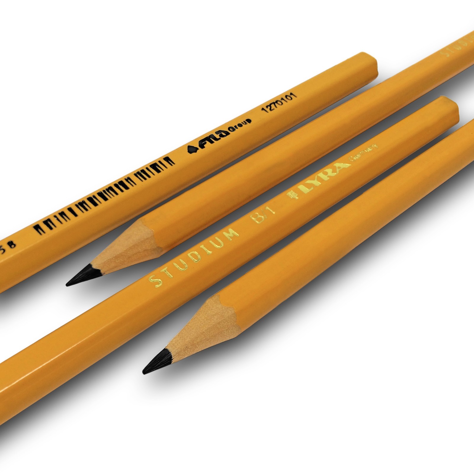 Lyra Studium B/1 Wood-Free Graphite Drawing and Writing Pencil Box of 12