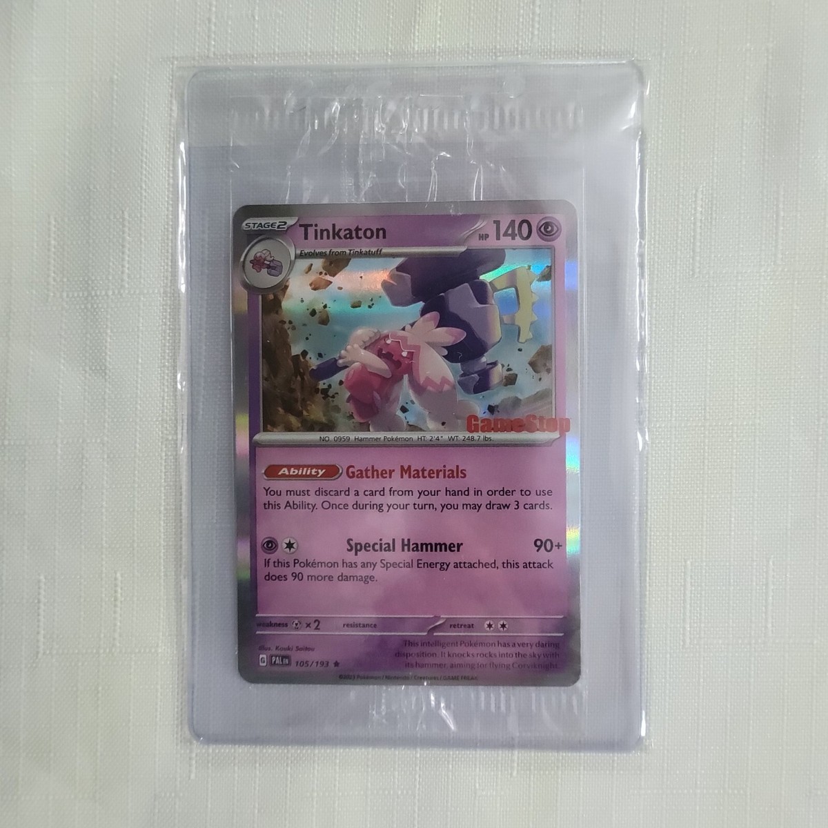NOVATCG テントン　一枚400円 🔥 Pokemon TCG 🔥 Tinkaton 105/193 - Paldea Evolved Sealed