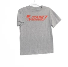 Stark Industries Gray Short-Sleeve Graphic T-Shirt Size S