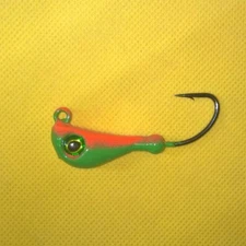 1.25oz Tog Jigs Blackfish Green/Orange Jig Heads 4/0 hook T&A JIGS TAUTOG