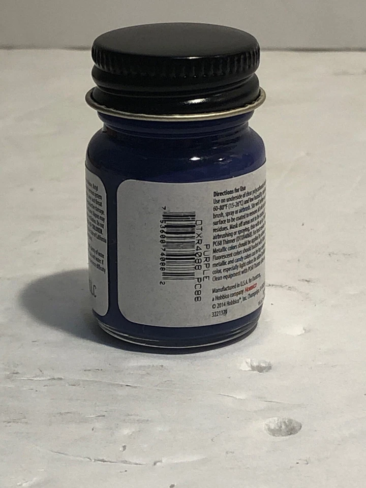 Cuerpos de radiocontrol Duratrax PC88 policarbonato pintura púrpura .5 oz / 14,8 ml Foto 2 de 2