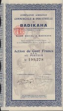 AFRICA IVORY COAST : BADIKAHA 100 Francs dd 1927