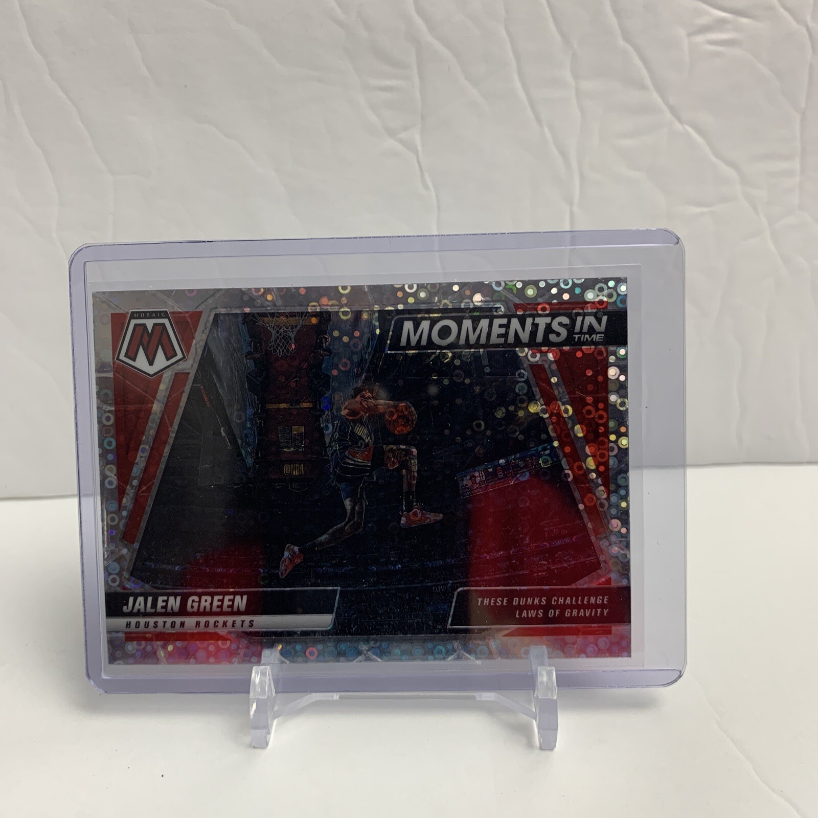 2021 Panini Mosaic Moments in Time Silver Fast Break Prizm #5 Jalen Green RC