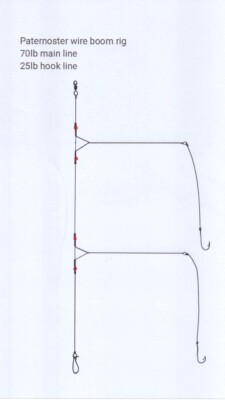 paternoster No 5/0 circle hook hand made sea fishing rig UK