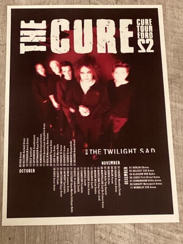 THE CURE Konzert Poster - European/UK Tour 2022 Music Show Tour Gig Memorabilia.