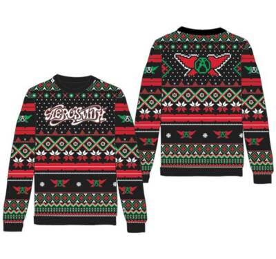 Aerosmith Rock and Roll Music Band Ugly Holiday Christmas Sweater
