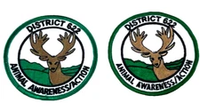 District 622 Lot of 2 Patches Animal Awareness / Action