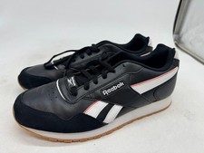 Reebok Classic Harman Run Athletic Sneakers Men's Black White Low Top Shoes - 11