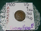 ***VINTAGE U.S. BRONZE***1900 INDIAN HEAD PENNY BETTER DATE- 126 YRS OLD!