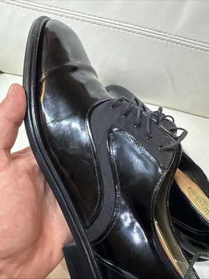 Mezlan Opera Black Patent Leather Tuxedo Oxford Shoes 13 M  display picture 1