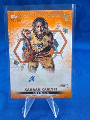 2022 Topps Inception OTE Overtime Elite Orange 12/50 Kanaan Carlyle #IA-KC3 Auto