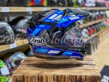 Casco Arai Tour-X 5 Match Blu Doppio Sport Moto Touring Avventura