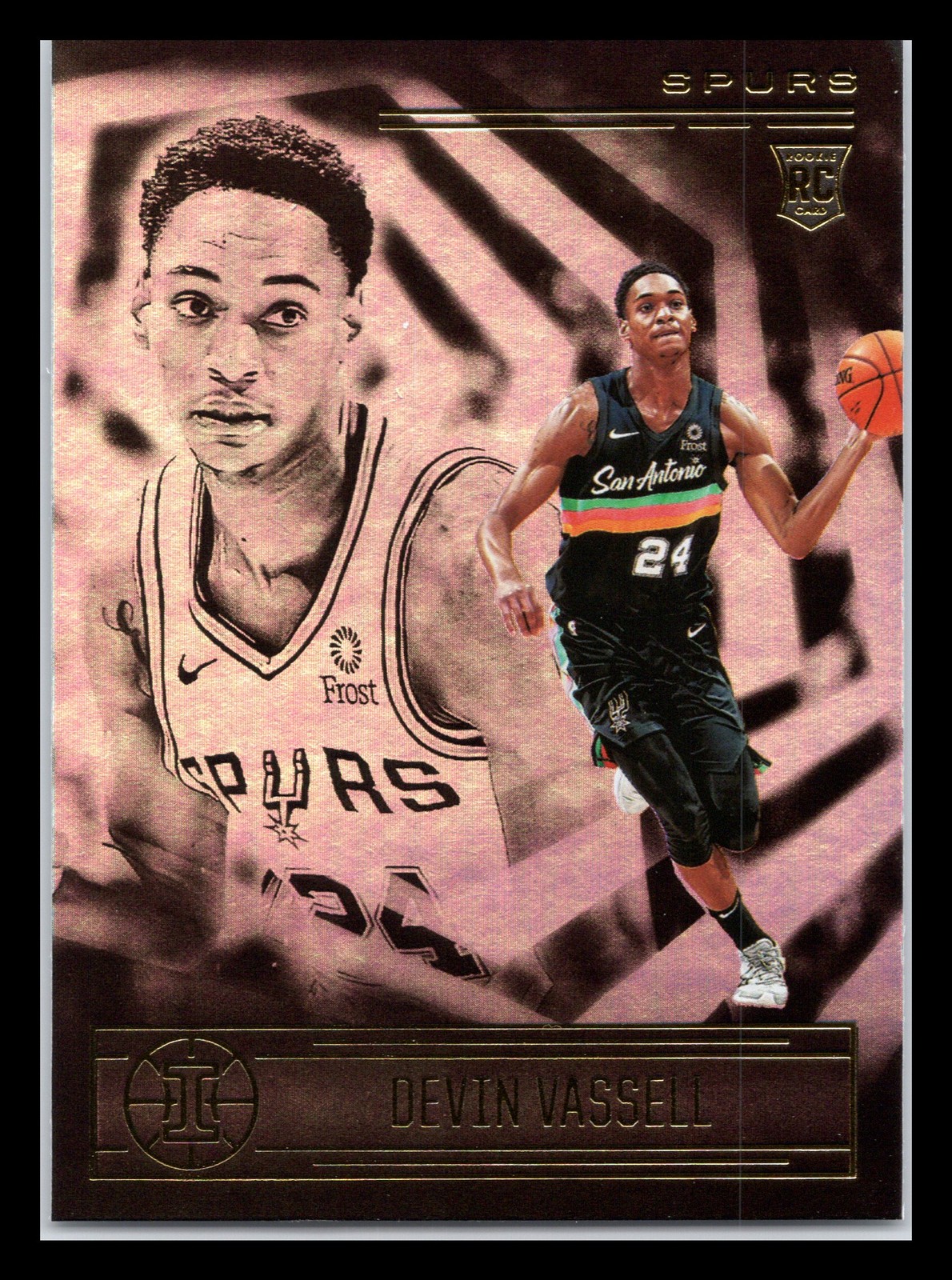 2020-21 Panini Illusions #171 Devin Vassell San Antonio Spurs