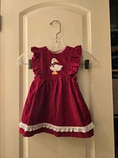 Unbranded Vintage Girls Dress Woth Ducky Design See Description