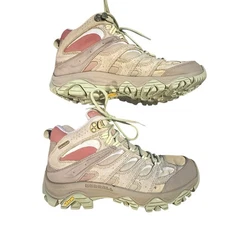 Merrell Moab 3 Vista Mid Waterproof Hiking Boots Vista Khaki Multi Women's US 8