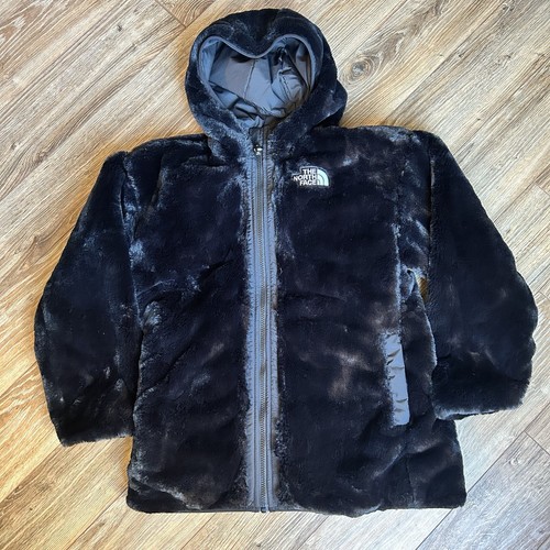 The North Face Kids Mossbud Reversible Parka Jacket Size L/12 Black New $150