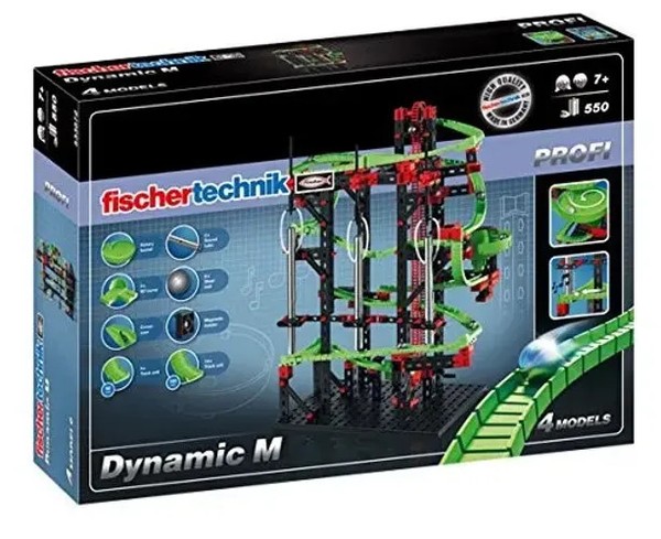 Fischertechnik 533872 - Profi Dynamic M-Kugelbahn, 4 Modelle, 550 Teile,...-image