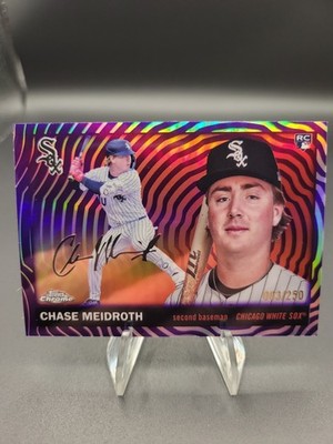 2025 Topps Chrome Platinum Chase Meidroth Purple Vibrations 063/250 RC -WhtSox