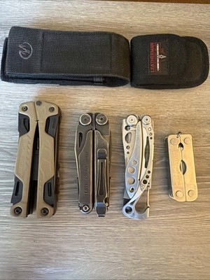 Lot Of 4 Leatherman Multitool-OHT/Skeletool/Mini Tool/Wave+ Plus
